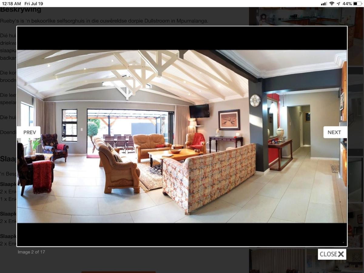 Rueby'S Guesthouse Dullstroom Exterior foto